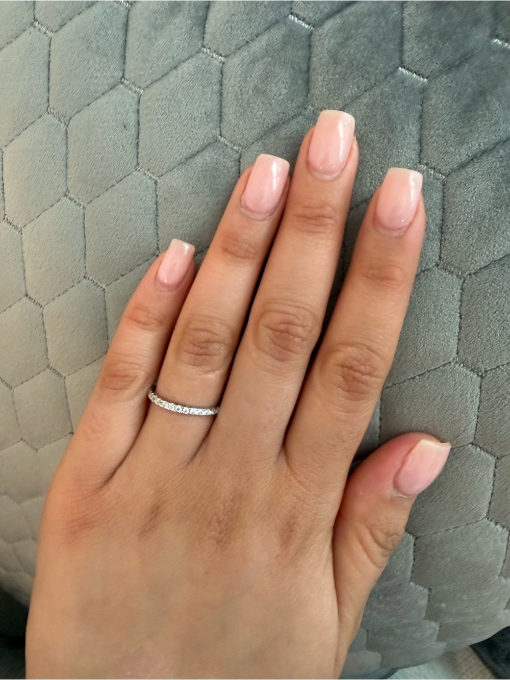Cubic Zirconia Pavé Eternity Band Ring